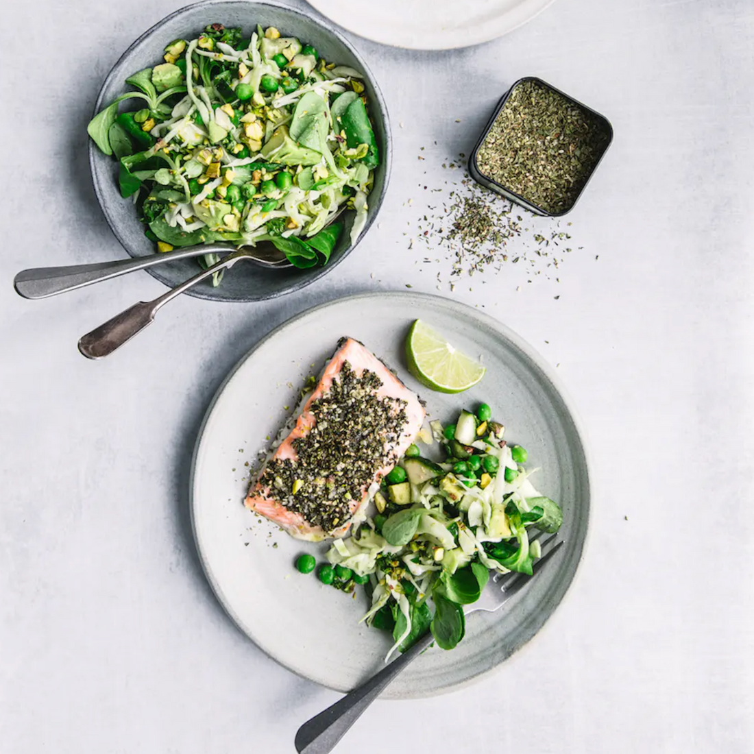 Somrigt recept på ugnsbakad lax med Za’atar