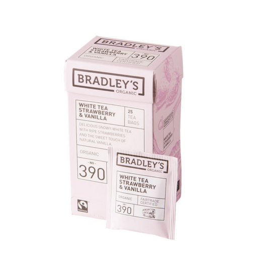 Bradley’s White Tea Strawberry & Vanilla 25-p